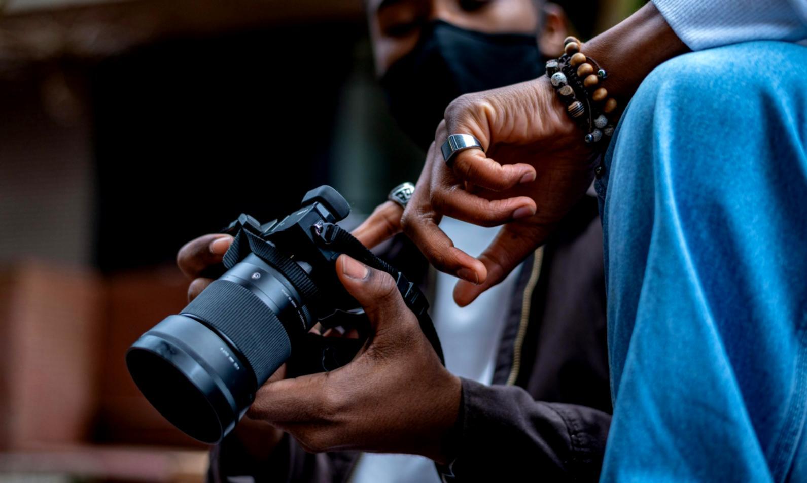 Composizione fotografica con elementi visivi bilanciati